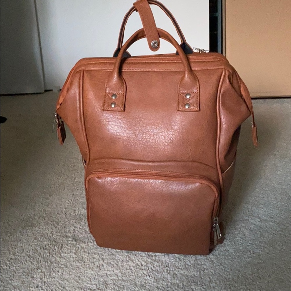 Eloise and Lolo vegan leather diaper bag